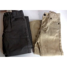 Levi's 511 Boys Size 4 Regular Pants Tan And Gray Set of 2