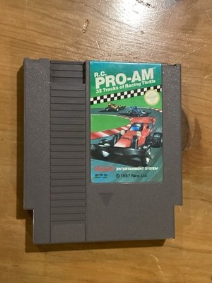 NES R.C. Pro-Am Video Game Cartridge 1987 Nintendo Entertainment System Untested