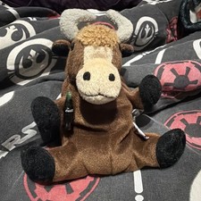Coca-Cola Toro the Bull with COKE 1998 Spain Plush Plushie Stuffed Brown Rare
