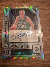 2023-24 Panini Donruss Optic Sam Hauser Signature Series Holo Auto #SS-SAM