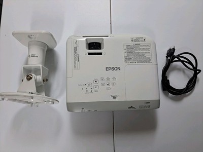 Epson PowerLite X39 LCD Projector XGA 3500 Lumens LOW HOURS, Free Ceiling Mount