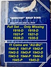 Mercury Dime Partial Set (71 Coins) ➳ Whitman Book ➳ 11 Coins are "AU-BU" ➳ SM