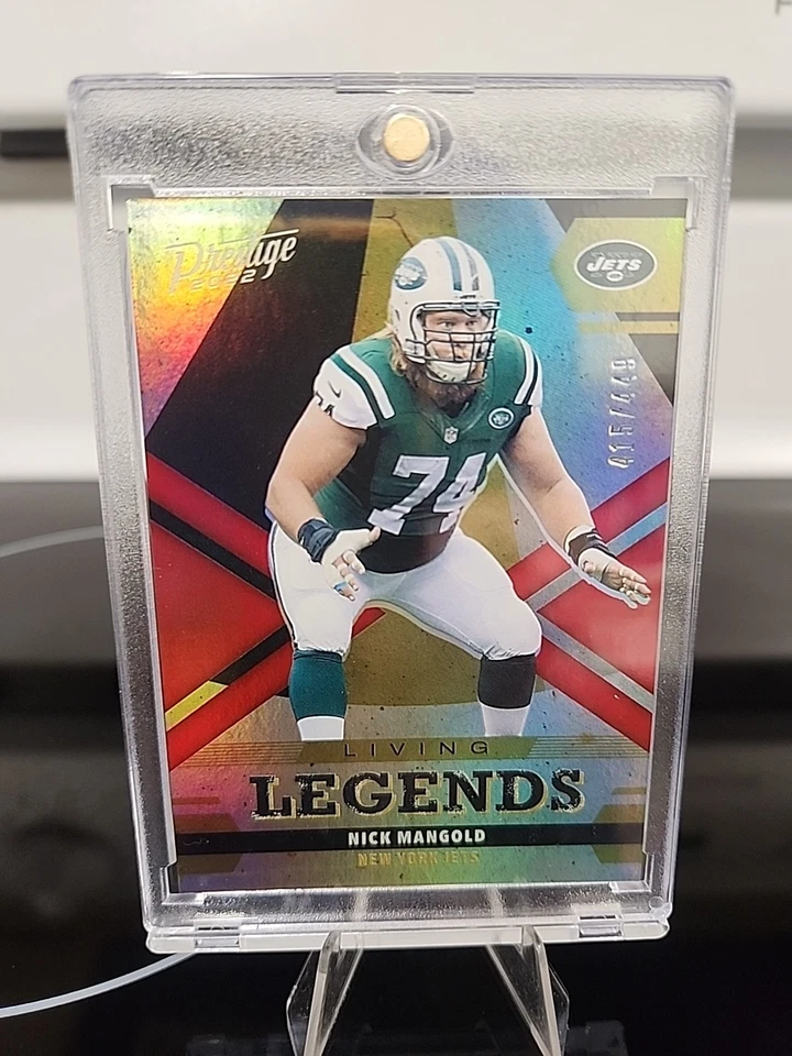 2022 Panini Prestige Living Legends Nick Mangold #LL-17 Xtra Points Red-415/449 - Image 2 of 4