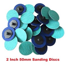 2inch 50mm Sanding Disc Quick Change 36 60 80 120 Grit Grinding Polishing Pad