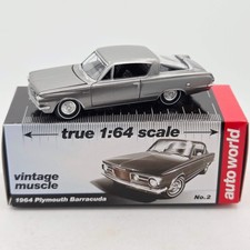 Auto World 64 Plymouth Barracuda - 164 Loose 2015 Release 4 - Vintage Muscle