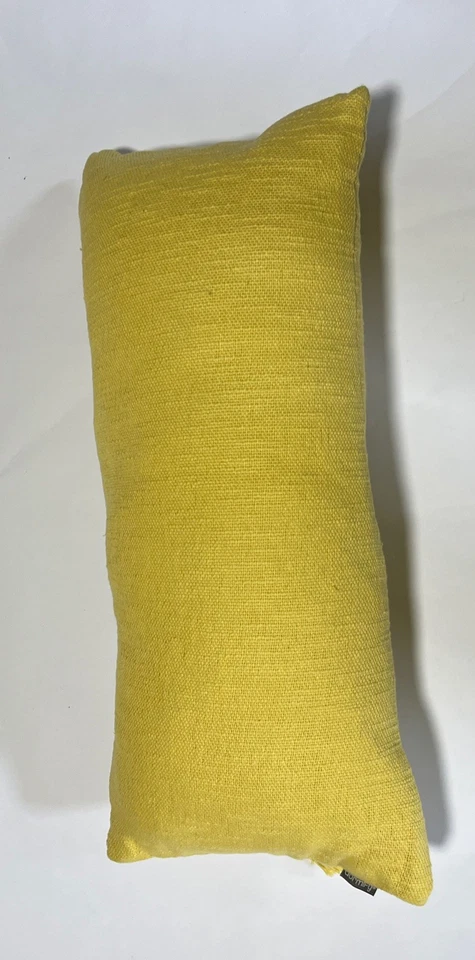 Dormify Decorative Throw Pillow 12” X 28” Buttercup Yellow Tassels Zip Closure - Image 2 of 4