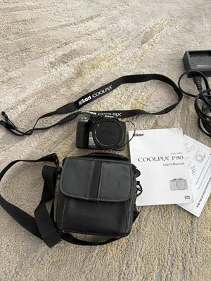 Nikon COOLPIX P80 10.1MP Digital Camera with 1 Batteries, Charger & Neck Strap 
