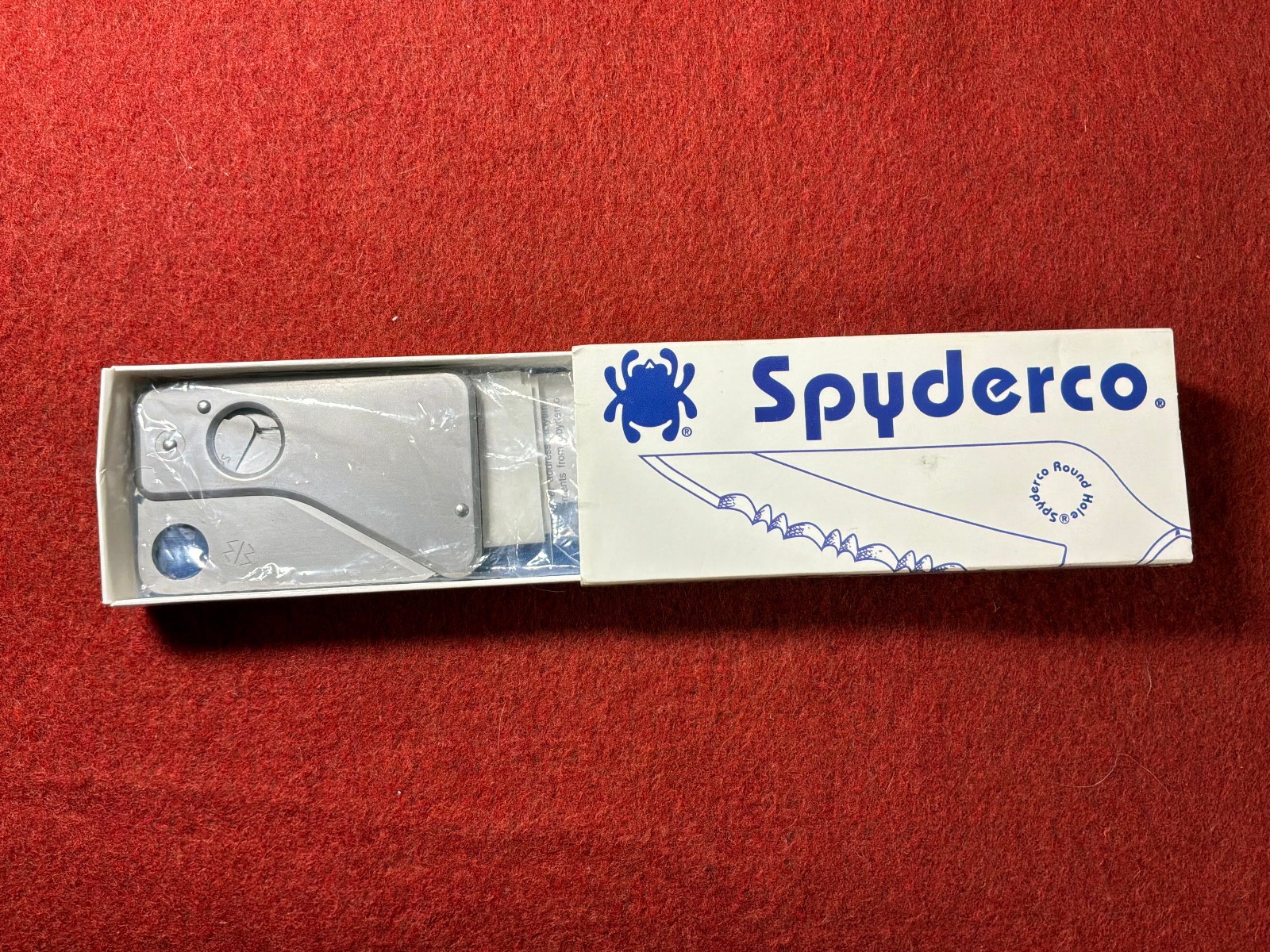 NIB Spyderco SpyderCard SC01P Plain Edge AUS-6 Credit Card Knife Japan NOS Rare