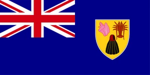 Turks and Caicos Islands Flag Self Adhesive Sticker