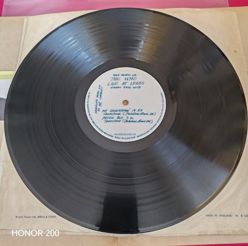 1970 The Who* Live At Leeds Lp Vinyl Record 12" 1st Edition Black Lettering Rare - Picture 7 of 9