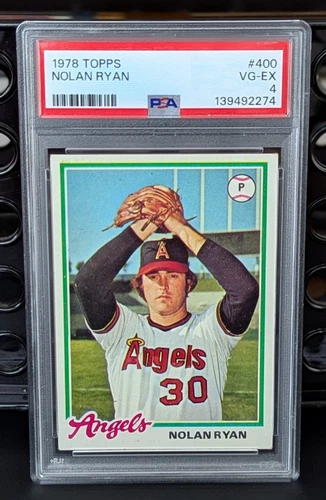 1978 Topps NOLAN RYAN Baseball Card #400 PSA 4 VG EX Newly Graded