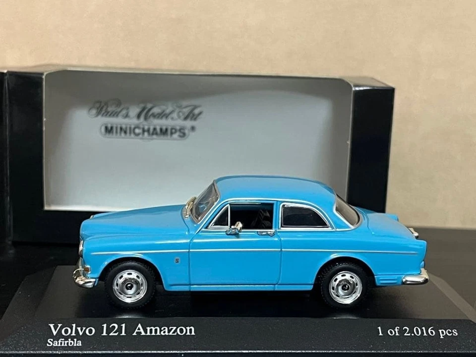 1/43 Minichamps Volvo 121 Amazon Blue Limited 2016pcs Model Car Collectible - Image 4 of 4