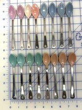 5.5” Munchkin Soft Bowl Metal Baby Spoons Lot Of 12 Color If HOT Good Condition