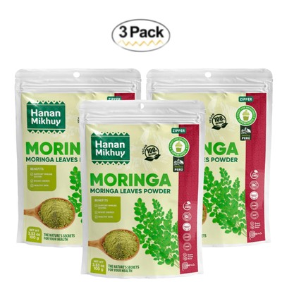 Moringa 100% Natural Moringa Leaf Powder - Healthy Skin & Overall Vitality -Peru
