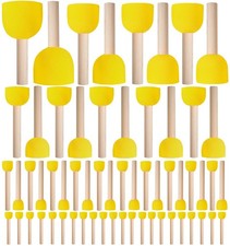 60 Pcs Round Paint Sponges Set, 5 Sizes Sponge Brushes for Painting, Sponge P...