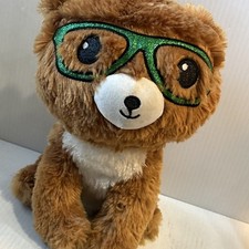 Dan Dee Collector s Choice Bear Plush Green Glasses Stuffed Animal Toy READ/320j