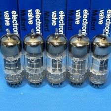 SLEEVE OF 5 NOS NIB MULLARD 6CY7 TUBES FOR ROCKOLA JUKE BOX AND AMPEX AMPLIFIERS