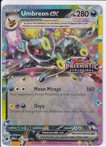 Pokemon TCG Prismatic Evolutions Umbreon EX 060/131
