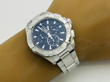 TAG HEUER Aquaracer Chronograph CAY1110.BA0927 Quartz Mens Watch Excellent A7383