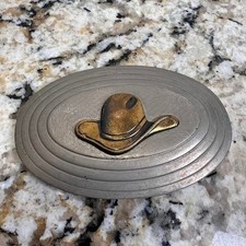 Vintage 80s 90s Cowboy Bat Belt Buckle