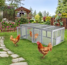 Chicken Coop Run, Extension Chicken Run 20.73 ft  Large Expend Hen House