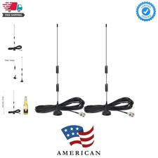 20-1300MHz Police Scanner Antenna HF VHF UHF Ham Radio BNC Male Antenna Magne...