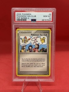 2006 POKEMON POP SERIES 4 9/17 POKEMON FAN CLUB PSA 10