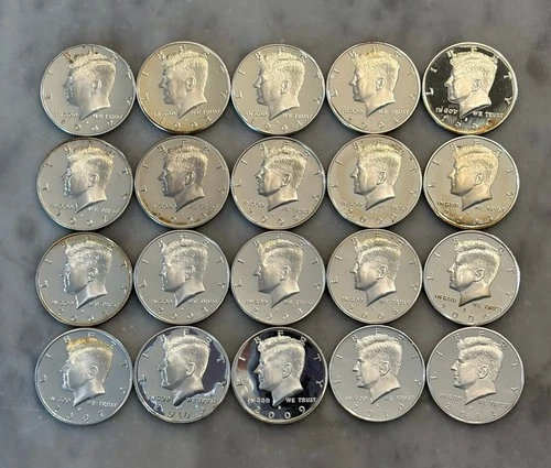 $10 Face Value 90% Silver Modern Kennedy Silver Proof Set