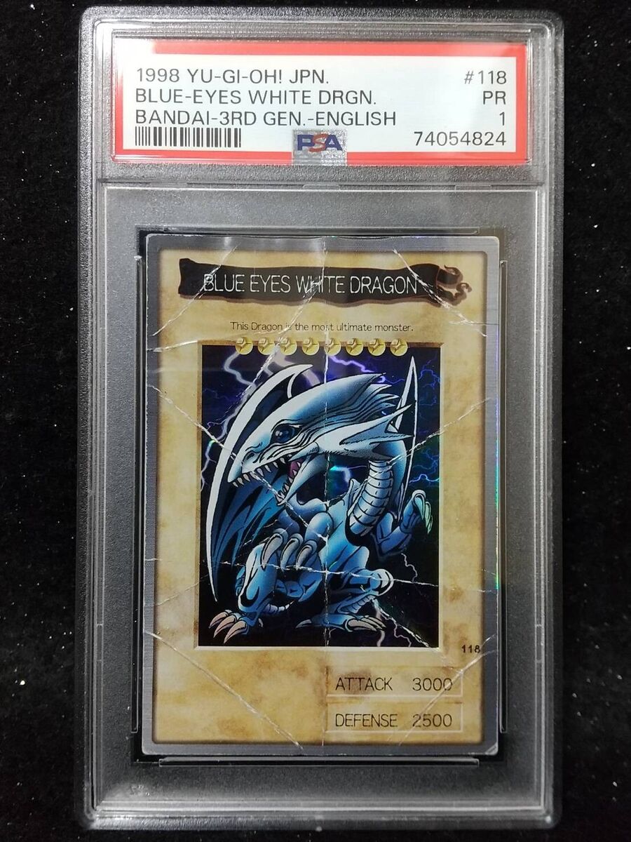 PSA 1 POOR 1998 /1999 Yu-Gi-Oh Bandai Blue-Eyes White Dragon PSA 1 POOR 1998 /1999 Yu-Gi-Oh Bandai Blue-Eyes White Dragon