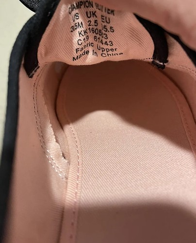 Kate Spade New York X Keds Negro Brillo Tenis Cordones Satinados Niñas Talla 3.5 Nuevo - Imagen 5 de 8