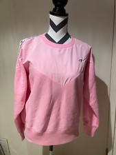 Chiara Ferragni Champion Collab Pink Sweatshirt, Eyes, Size M