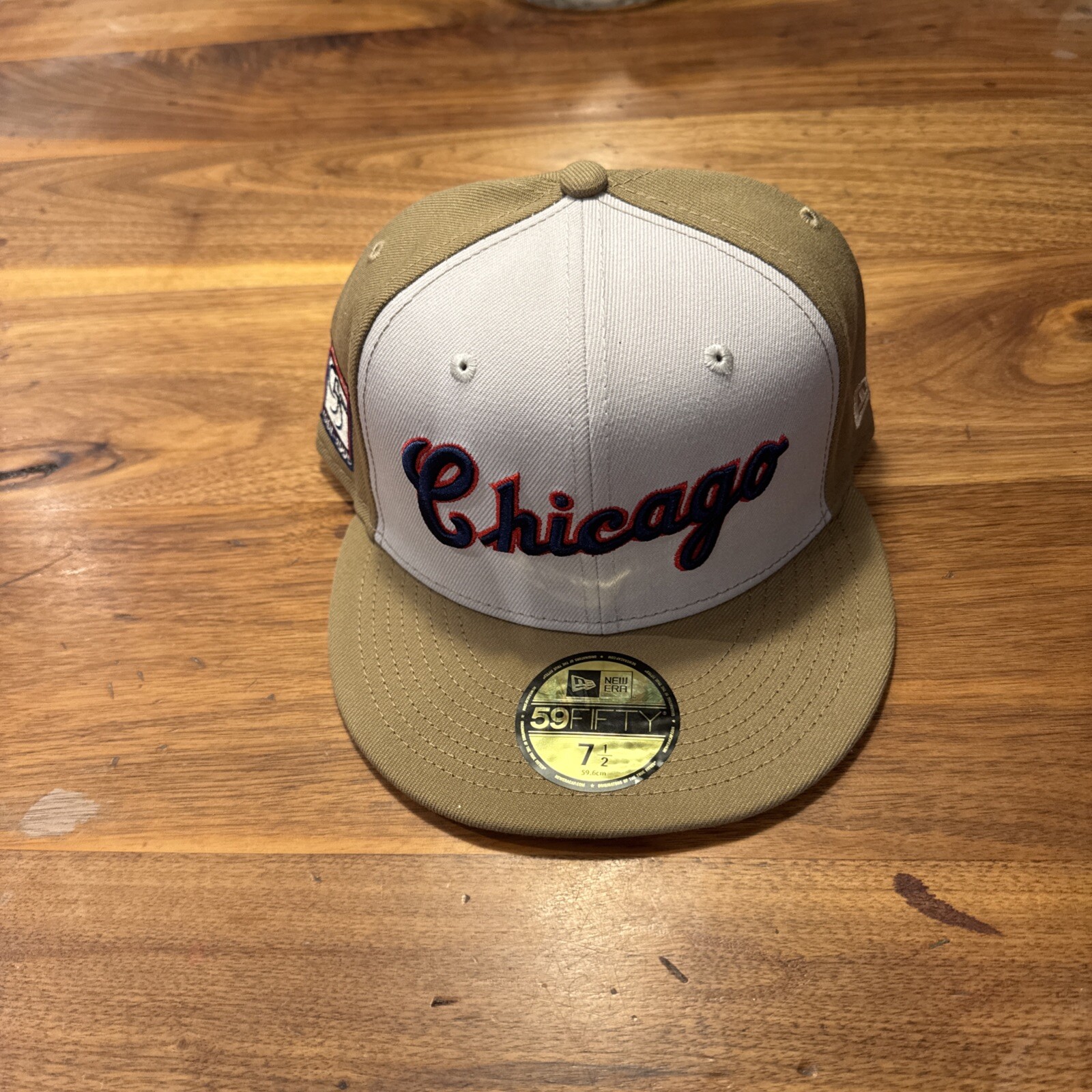 Chicago White Sox 7 1/2 New Era 59FIFTY 2 Tone Script 95 Years HTF ...