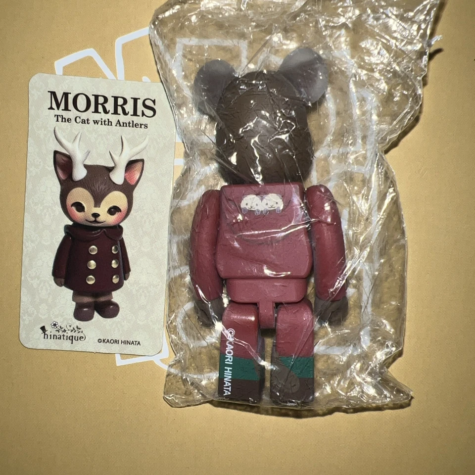 Boneco BE@RBRICK 🐻🧱 Series 36 Secret Morris The Cat (Marrom) com cartão - Imagem 3 de 3