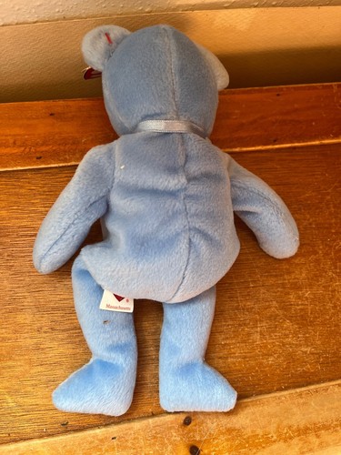 Ty Light Blue Plush I Hear Love Massachusetts State Teddy Bear Stuffed Animal - - Picture 3 of 6