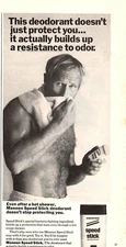 1967 Print Ad  Mennen Speed Stick Deodorant Doesn't Just Protect You Builds