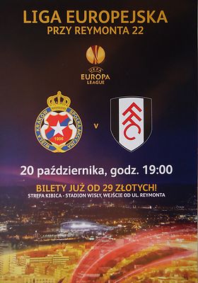 Flyer UEFA Europa League 2011/12 Wisla Krakow - Fulham FC