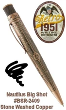 Retro 51 #BSR-2409 / Nautilus Acid Etched Stonewashed Copper Big Shot Tornado
