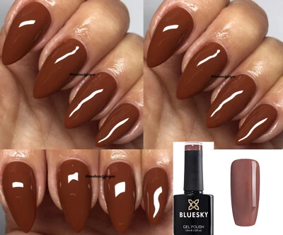 BLUESKY GEL NAIL POLISH BROWN HAZELNUT AUTUMN WINTER FW05 UV LED SOAK OFF