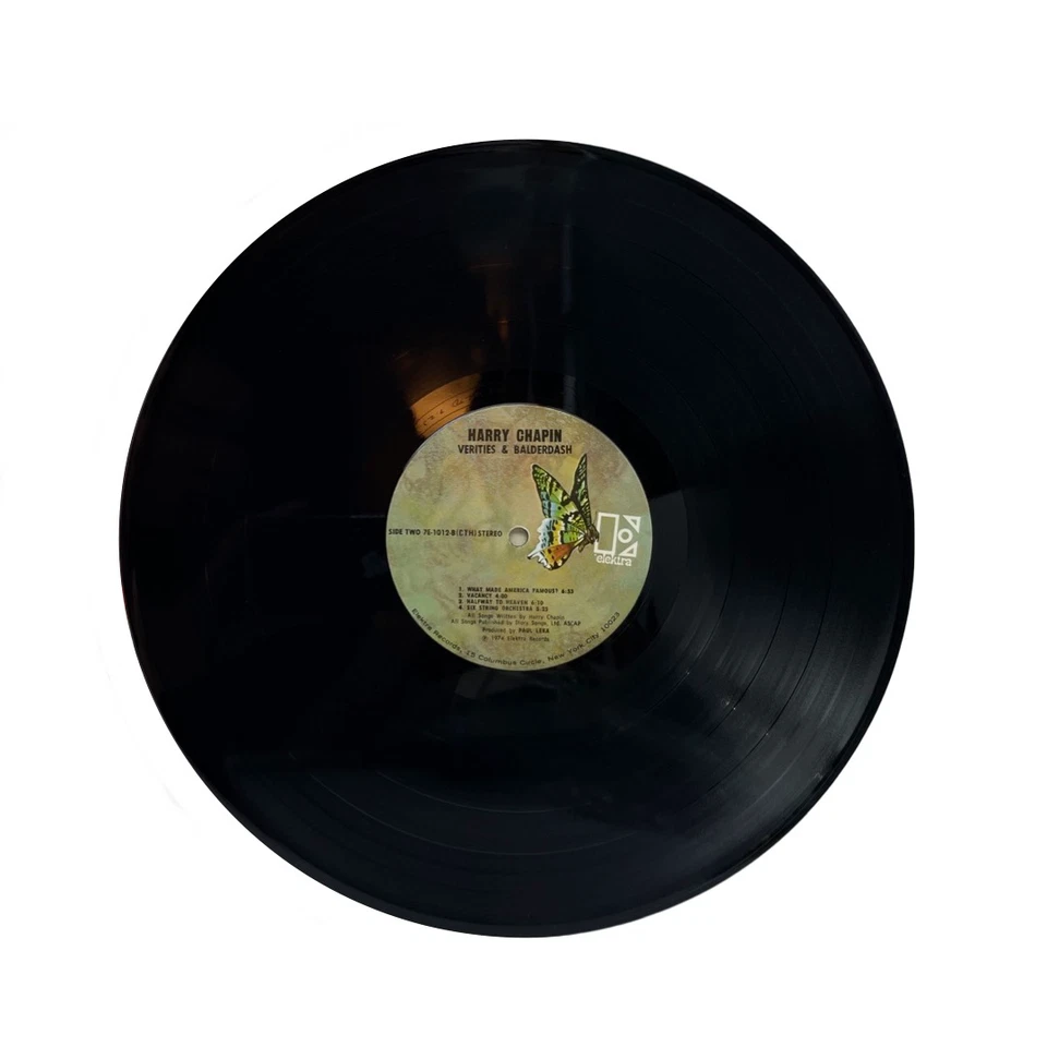 A49 Harry Chapin: Verities and balderdash, 1974 Elektra Records 7E-1012 -Folk LP - Image 3 of 3