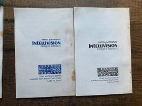 Intellivision Instruction ONLY Lot  Guides Manuals  - Astrosmash - MLB - Bowling