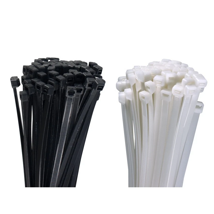 PROTECO Fascette per cavi UV stabili bianche nere larghe lunghe strette resistenti ai riso nylon robuste forti