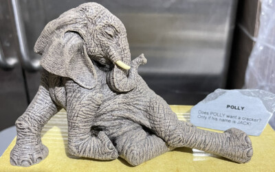 THE HERD Elephant Figurine POLLY 3148 Martha Carey Marty Sculptures 
