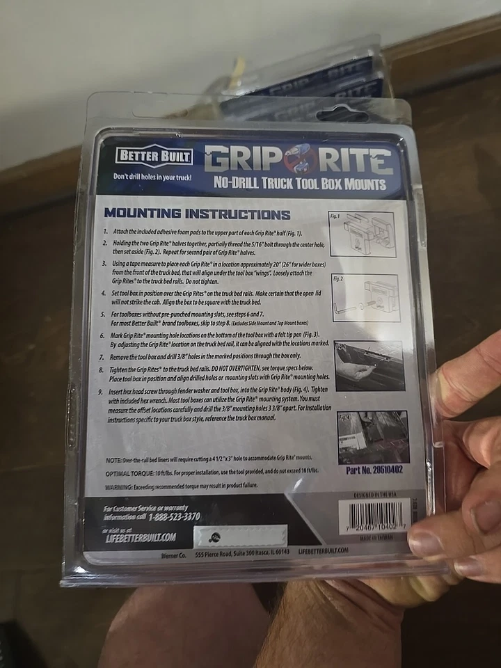 5x Melhor Aperto Construído Rite Sem Perfuração Caixa de Ferramentas Peça de Montagem #29510402 Novo  - Imagem 3 de 4