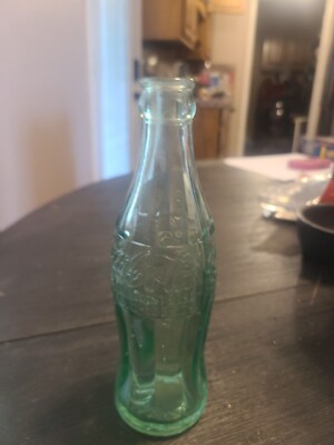 Vintage Coca-Cola Etched Glass Bottle Marked 44 Texarkana Tx Big