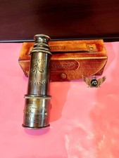 Spyglass Nautical Antique Dollond London Brass Telescope With Leather Box