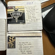 Three Complete Sets- Press Pass Optima NASCAR- 94’ 96’ And 2006- Exc Condition