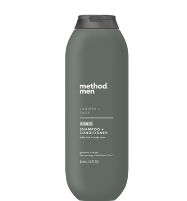   Method Men 2-in-1 Shampoo + Conditioner, Juniper + Sage 14oz FREE SHIPPING 