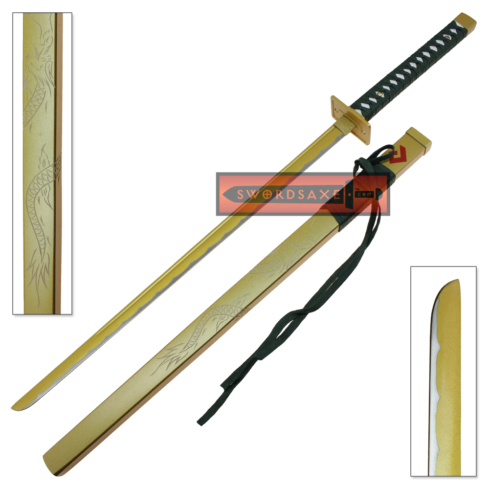 Overwatch Katana Young Genji Sword Gold Dragonblade