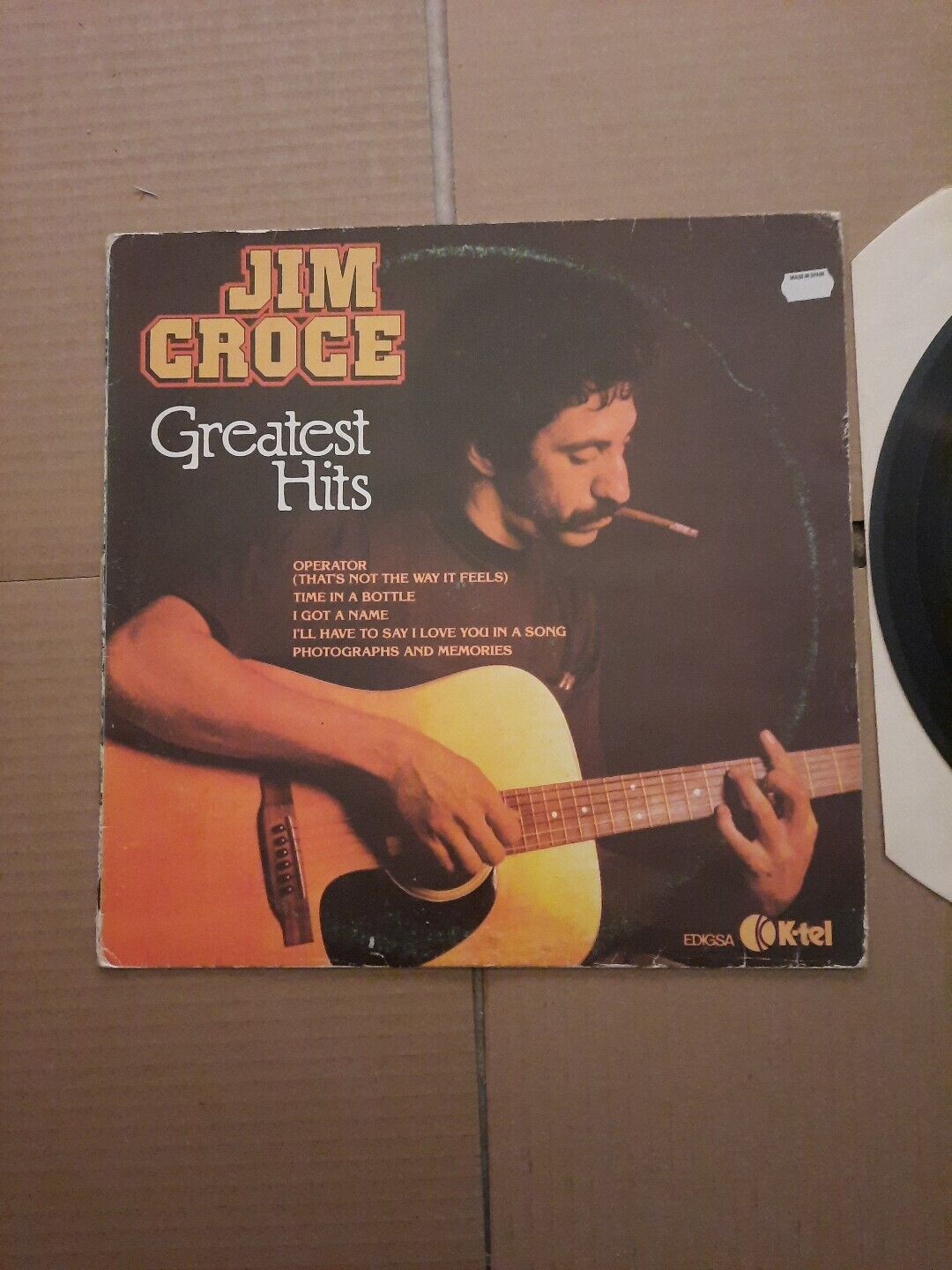 Jim Croce Greatest Hits K-Tel Compilation 1981 Vinyl LP Record 