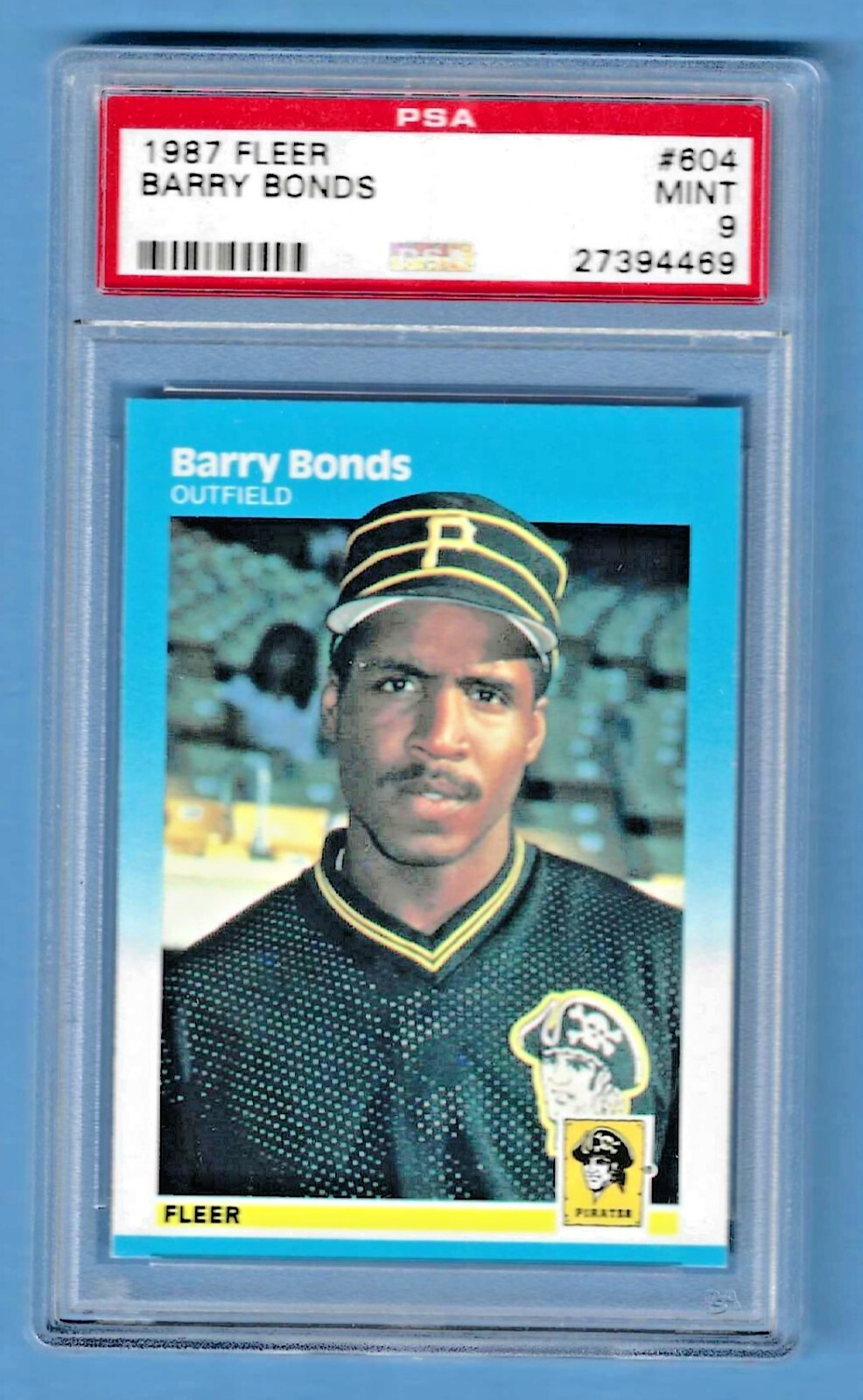 1987 Fleer  Barry Bonds Pirates #604 Rookie PSA 9 #27394469